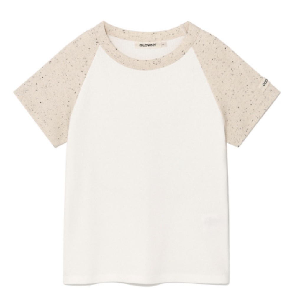 GLOWNY 90S RAGLAN BABY TEE (COOKIE)